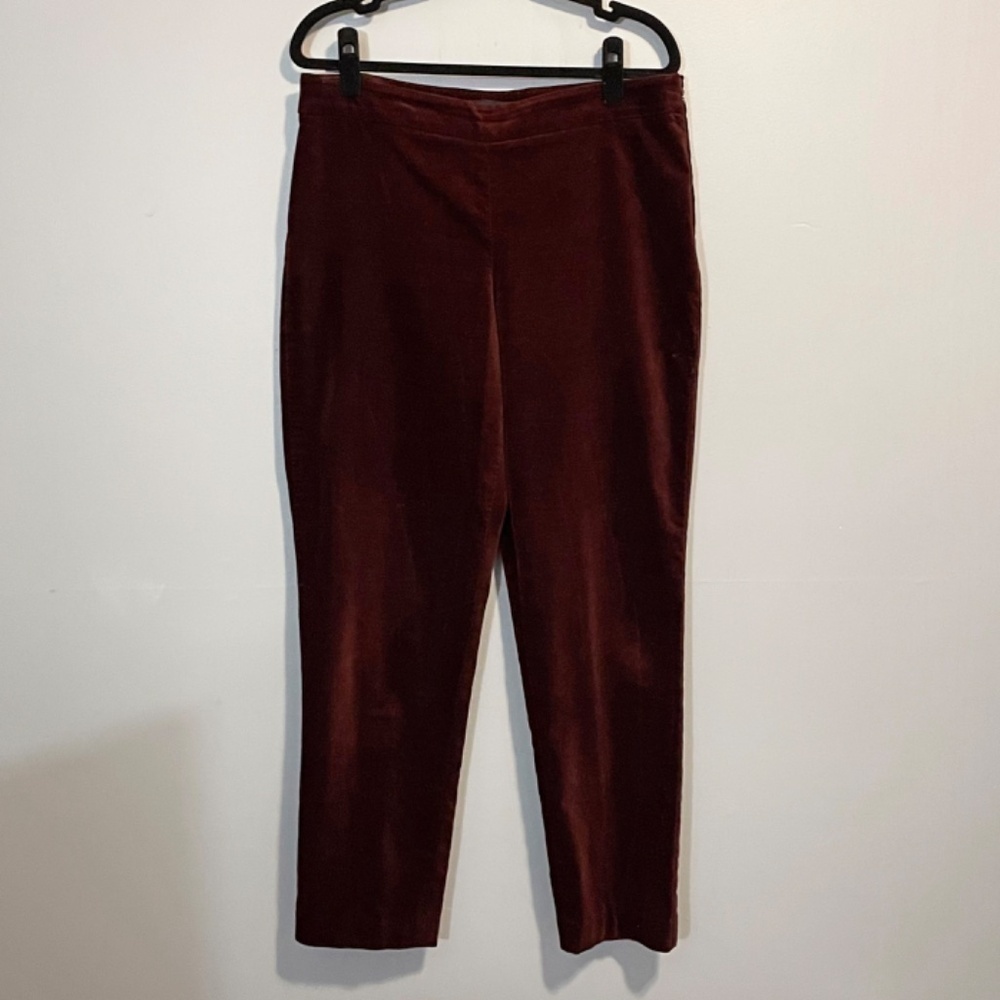 Talbots Burgundy Ankle Pants - Picture 2 of 6